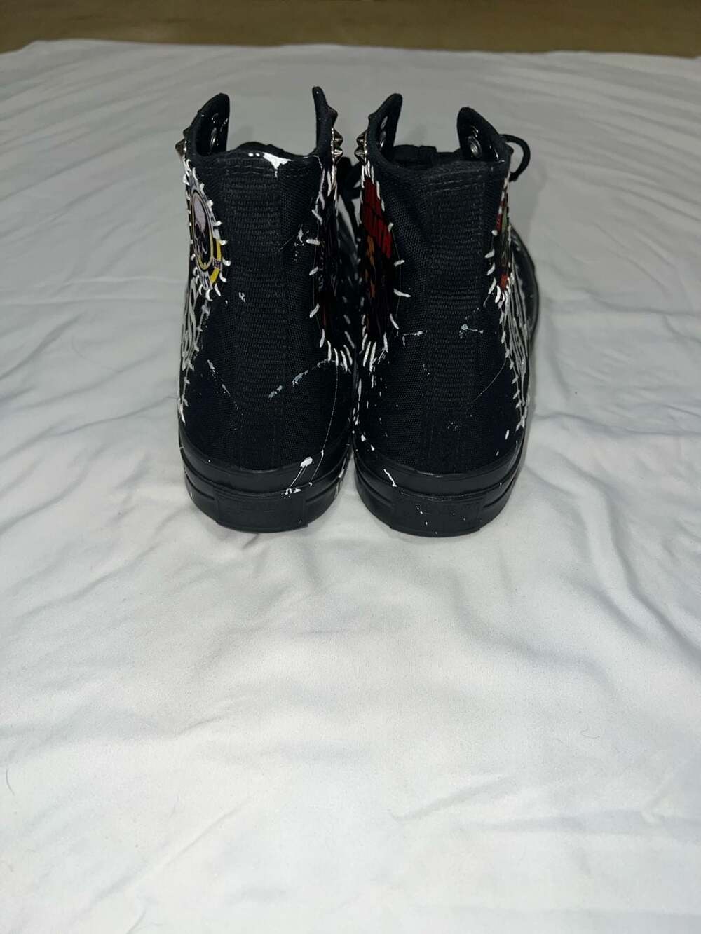 Custom Black Label Society Zakk Sabbath Studded Paint Splatter  Size 12 - Picture 10 of 10